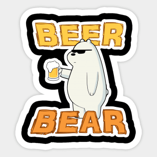 36 Beer Bear Sticker